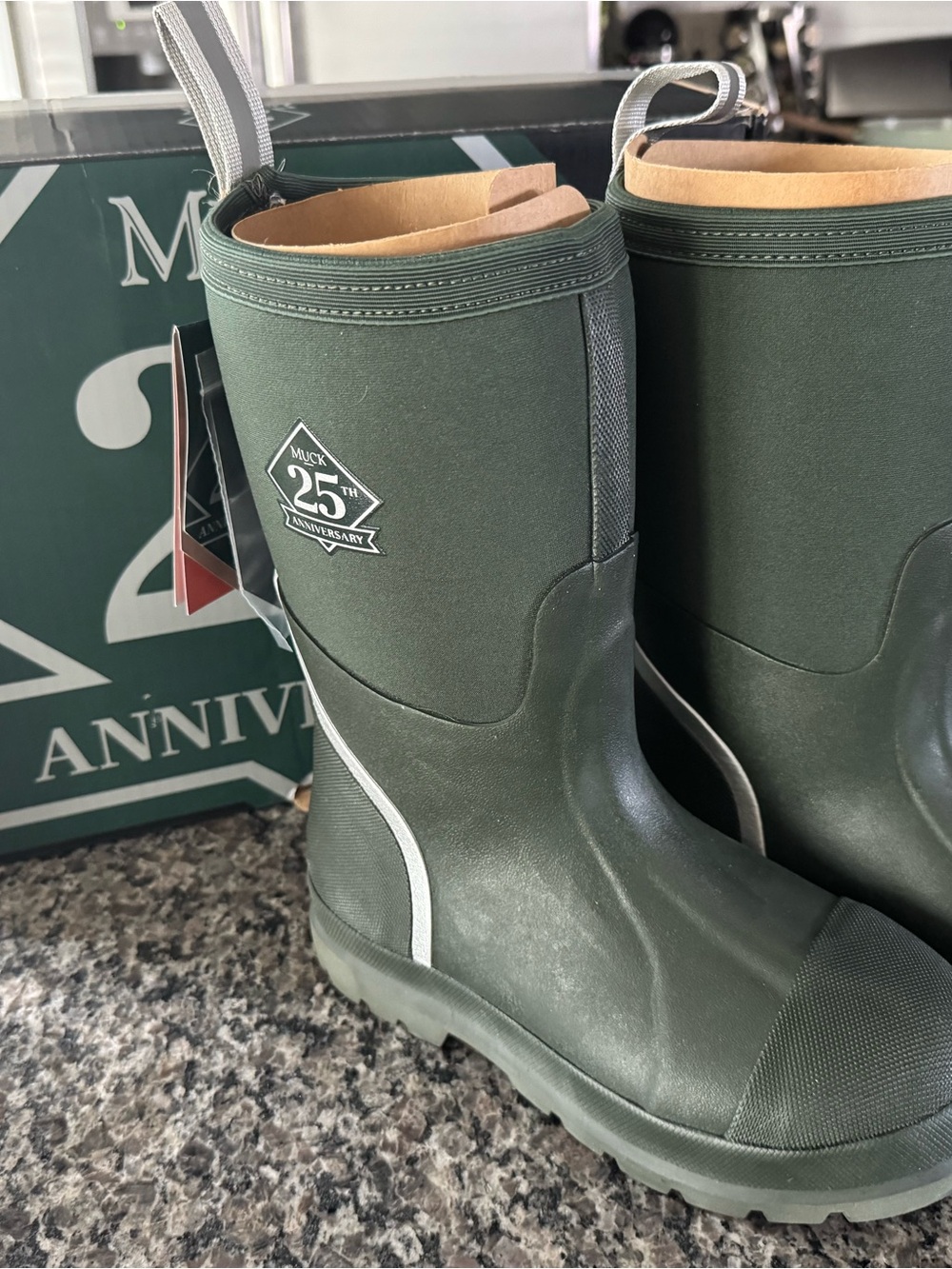 25th Anniversary Men’s Green Waterproof Pull-On Work Boots